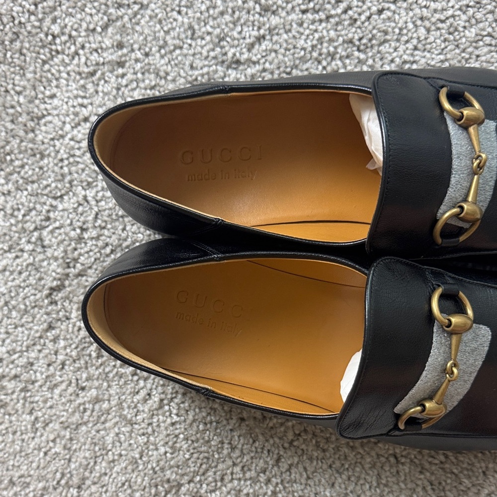 Gucci Black Leather Loafers - Picture 5 of 9